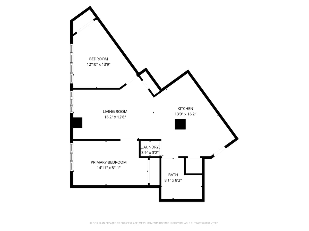 Floor plan for Unit 301