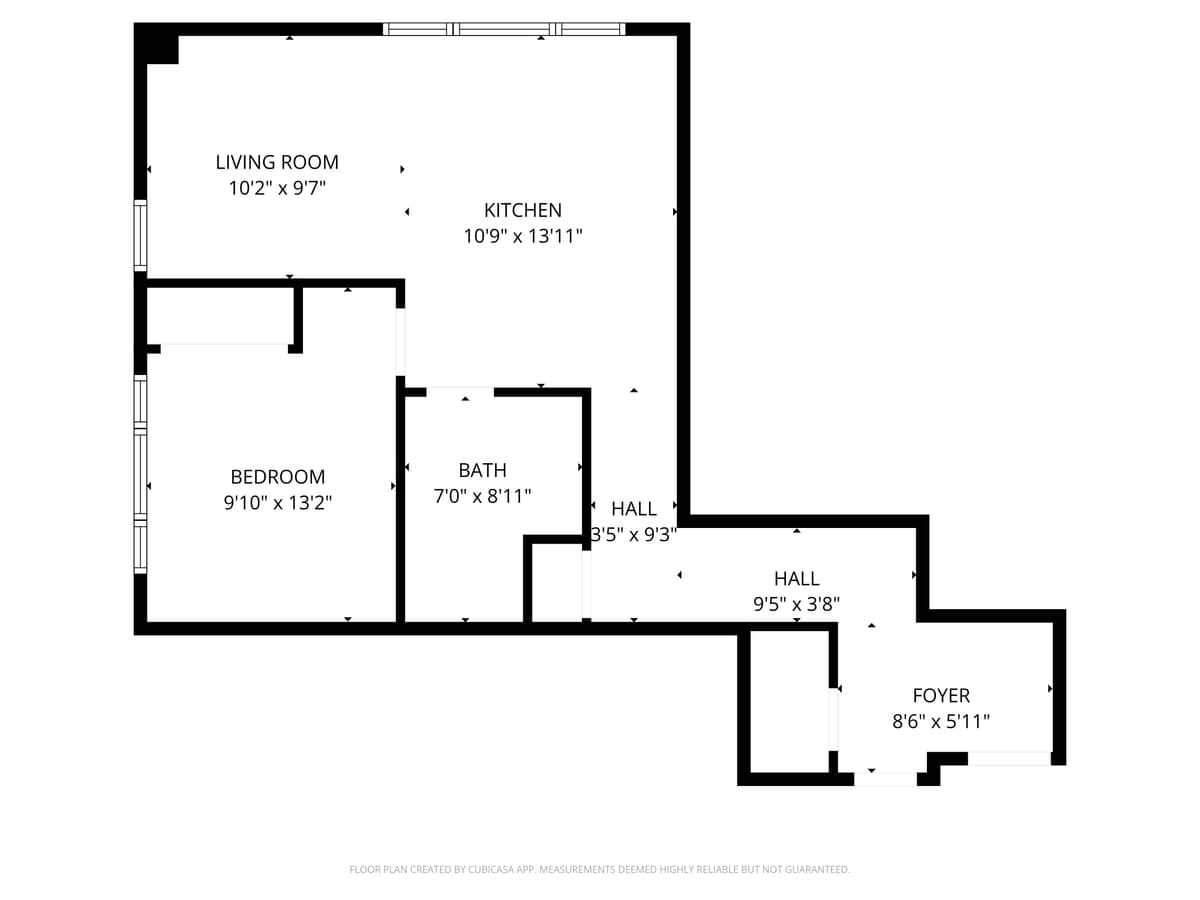 Floor plan for Unit 306