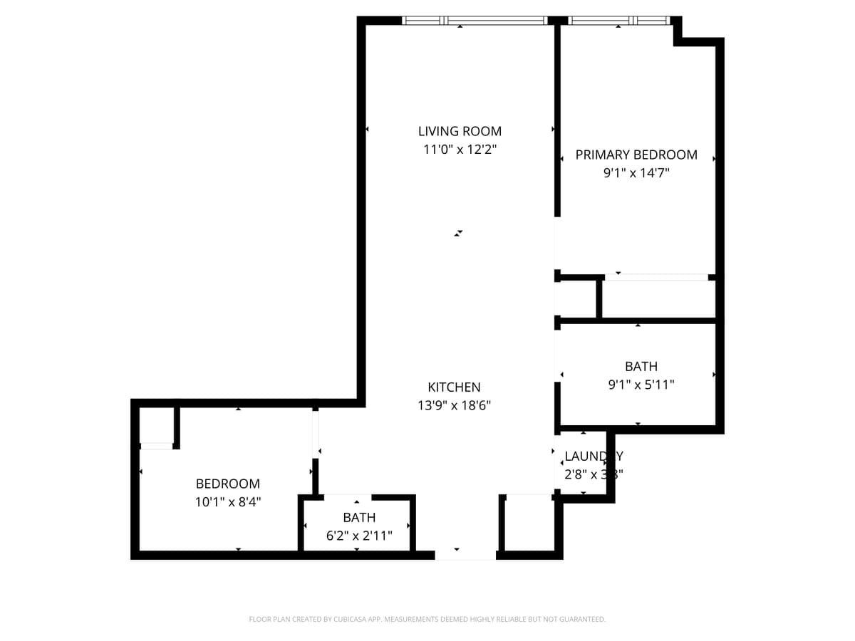 Floor plan for Unit 307