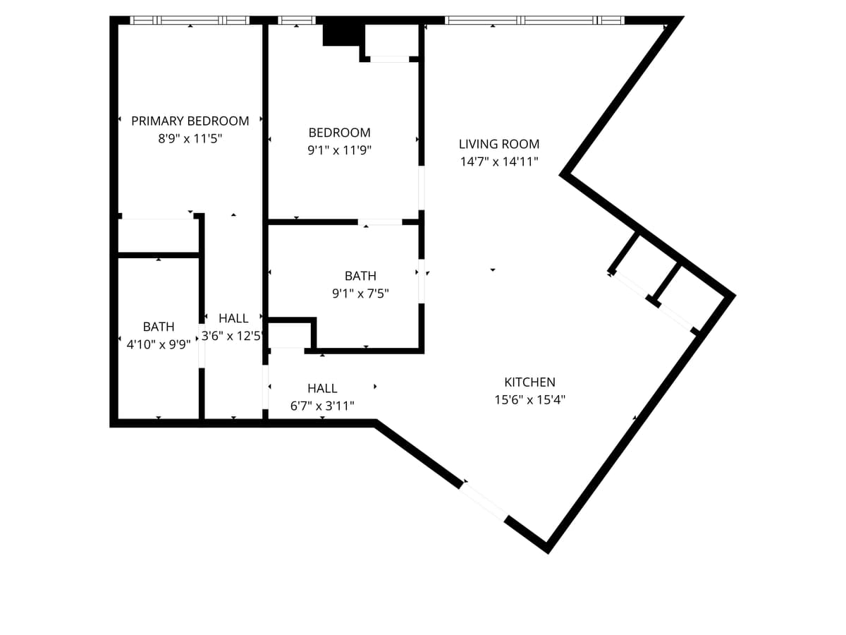 Floor plan for Unit 309