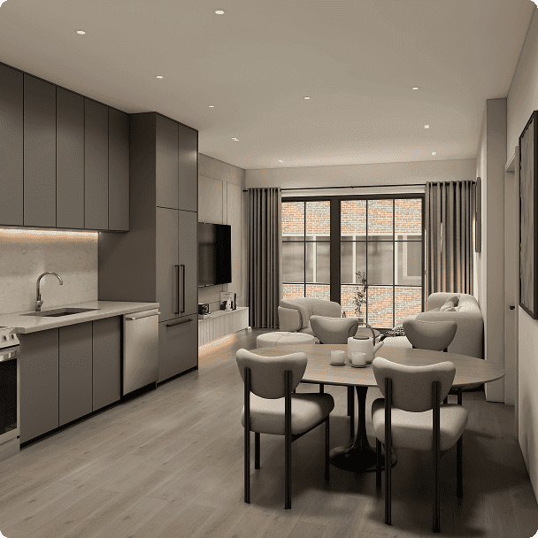 1 Bed + 1 Bath